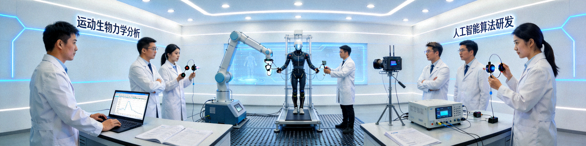 三亿体育集团运动科技研发实验室 - 科研人员测试运动生物力学分析与人工智能算法的研发环境